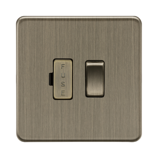 Antique Brass fuse switch on a white background