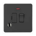 Anthracite Fused Spur by Knightsbridge with Flex Outlet rated 13A