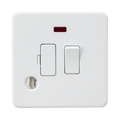 Matt White Fused Spur by Knightsbridge with Flex Outlet rated 13A