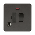 Smoked Bronze Fused Spur by Knightsbridge with Flex Outlet rated 13A