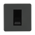 Anthracite Master Telephone Socket by Knightsbridge with Colour Coded Shutter
