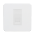 Matt White Slave Telephone Socket by Knightsbridge made in Euro Componants