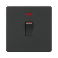 Anthracite 45A Switch by Knightsbridge with Double Pole rated 45A