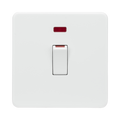Matt White 45A Switch by Knightsbridge with Double Pole rated 45A