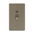 Antique Brass 45A Switch by Knightsbridge with Double Pole rated 45A