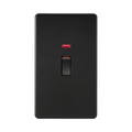 Matt Black 45A Switch by Knightsbridge with Double Pole rated 45A