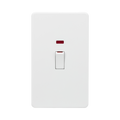 Matt White 45A Switch by Knightsbridge with Double Pole rated 45A