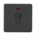 Anthracite Double Pole Switch with Neon by Knightsbridge with Double Pole rated 20A