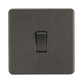 Smoked Bronze Double Pole Switch by Knightsbridge with Double Pole rated 20A
