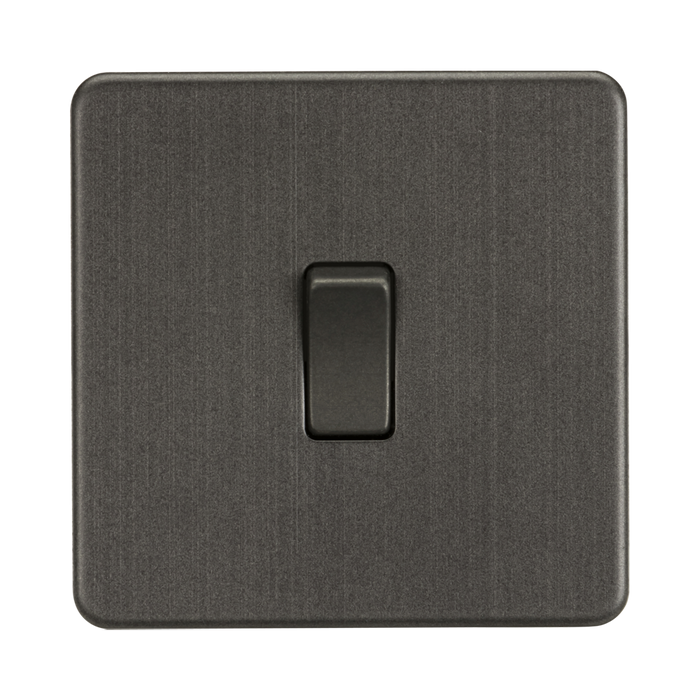 Knightsbridge Screwless Smoked Bronze 20A 1G DP Switch SF8341SB