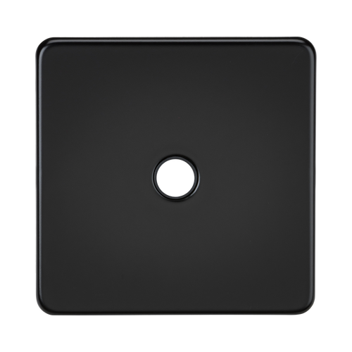 Knightsbridge Screwless Matt Black 20A Flex Outlet Plate SF8342MB