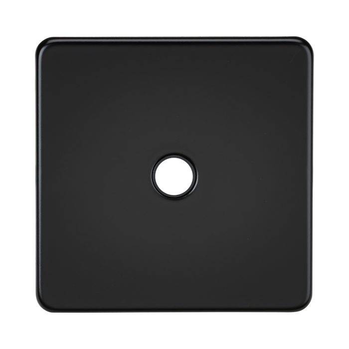Knightsbridge Screwless Matt Black 20A Flex Outlet Plate SF8342MB