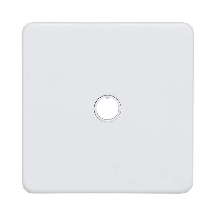 Knightsbridge Screwless Matt White 20A Flex Outlet Plate SF8342MW