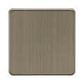 Antique Brass Blanking Plate (1G) by Knightsbridge with Screwless flat plate