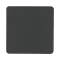 Anthracite Blanking Plate (1G) by Knightsbridge with Screwless flat plate