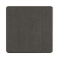 Smoked Bronze Blanking Plate (1G) by Knightsbridge with Screwless flat plate