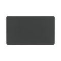 Anthracite Blanking Plate (2G) by Knightsbridge with Screwless flat plate