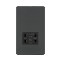 Anthracite Shaver Socket by Knightsbridge with IP41