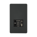Anthracite Shaver Socket by Knightsbridge with USB Ports