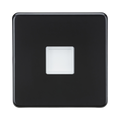 Matt Black Light by Knightsbridge with Plinth Light rated 230V