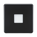 Matt Black Light by Knightsbridge with Plinth Light rated 230V