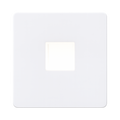 Matt White Light by Knightsbridge with Plinth Light rated 230V
