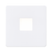 Matt White Light by Knightsbridge with Plinth Light rated 230V