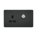 Anthracite Socket by Knightsbridge with Lockable Socket rated 13A