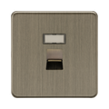 Antique Brass Data Outlet by Knightsbridge with CAT5e Speed rated CAT5e