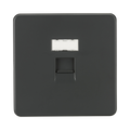 Anthracite Data Outlet by Knightsbridge with CAT5e Speed rated CAT5e
