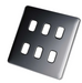 Schneider Lisse Deco Polished Chrome 8G Grid Plate GGBL08GWPC available from RS Electrical Supplies