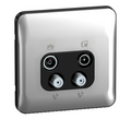 Schneider Lisse Deco Polished Chrome TV/FM/SAT Socket GGBL7074BPCS