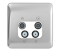 Schneider Lisse Deco Polished Chrome TV/FM/SAT Socket GGBL7074WPCS