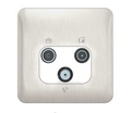 Schneider Lisse Deco Stainless Steel TV/FM/SAT Socket GGBL7081WSSS