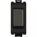 Schneider Ultimate Black Nickel 2 Way Retractive Centre Off Grid Module GUG202OCBBN Available from RS Electrical Supplies