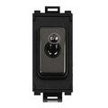 Schneider Ultimate Black Nickel 2 Way Toggle Grid Module GUG102TBBN Available from RS Electrical Supplies