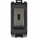 Schneider Ultimate Black Nickel 20A DP Key Grid Switch Module GUG20DPKBBN Available from RS Electrical Supplies