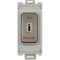 Schneider Ultimate Pearl Nickel 20A 2 Way Key Grid Switch Module Emergency Lighting GUG202KELWPN Available from RS Electrical Supplies