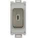 Schneider Ultimate Pearl Nickel 20A 2 Way Key Grid Module GUG202KWPN Available from RS Electrical Supplies