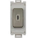 Schneider Ultimate Pearl Nickel 20A DP Key Grid Switch Module GUG20DPKWPN Available from RS Electrical Supplies