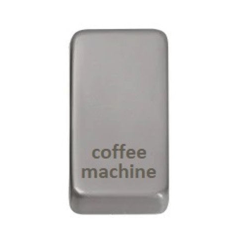 Schneider Ultimate Pearl Nickel Coffee Machine Rocker Cap GUGRCMPN Available from RS Electrical Supplies