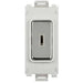 Schneider Ultimate Polished Chrome 20A 2 Way Key Grid Module GUG202KWMS Available from RS Electrical Supplies