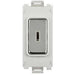 Schneider Ultimate Polished Chrome 20A DP Key Grid Module GUG20DPKWMS Available from RS Electrical Supplies