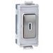 Schneider Ultimate Stainless Steel 20A 2 Way Key Grid Module GUG202KWSS Available from RS Electrical Supplies