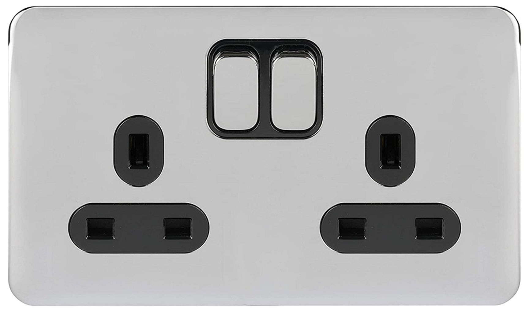 Schneider Electric Lisse Screwless Deco GGBL5010BSB - Unità di collegamento con fusibile singolo, 13 A, bipolare, in ottone satinato con inserto nero Schneider Electric Lisse Screwless Deco GGBL5010BSB - Unità di collegamento con fusibile singolo, 13 A, bipolare, in ottone satinato con inserto nero