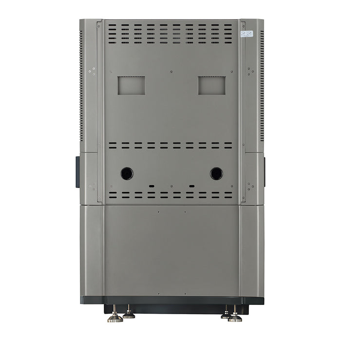 Gray industrial machine on a white background