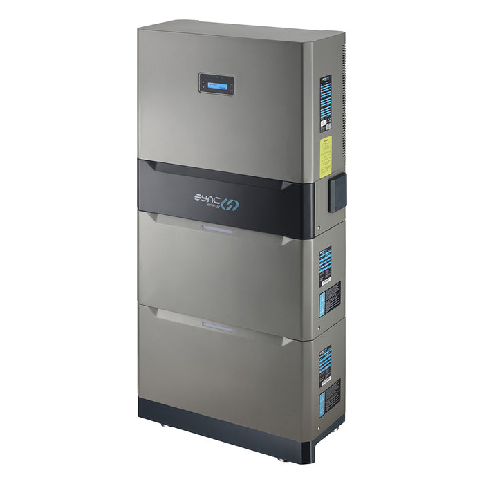 Tall rectangular electronic device with multiple panels on a white background