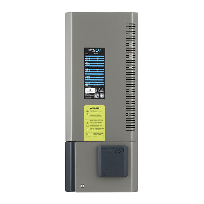 Gray electronic device with a control panel on a white background