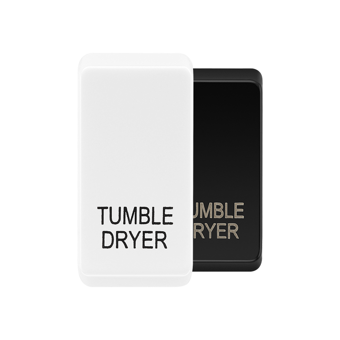 BG Evolve White tumble dryer rocker cap colour range with Evolve White at the front