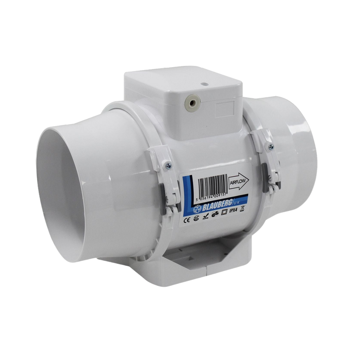 Blauberg Turbo E In-Line Extractor Fan 100mm – Standard
